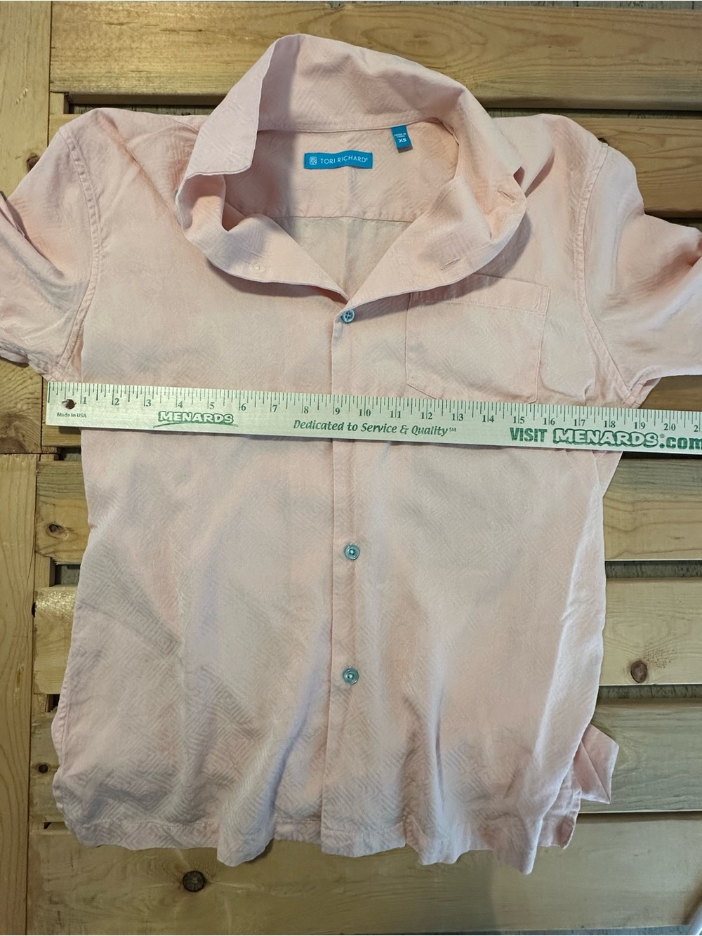 Tori Richard men’s silk blend button down size XS